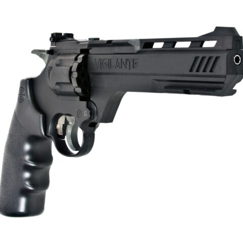 Pistola Crosman Vigilante Modelo CRVL357S de CO2 Revolver Full Metal de municiones y diabolos calibre .177/4.5